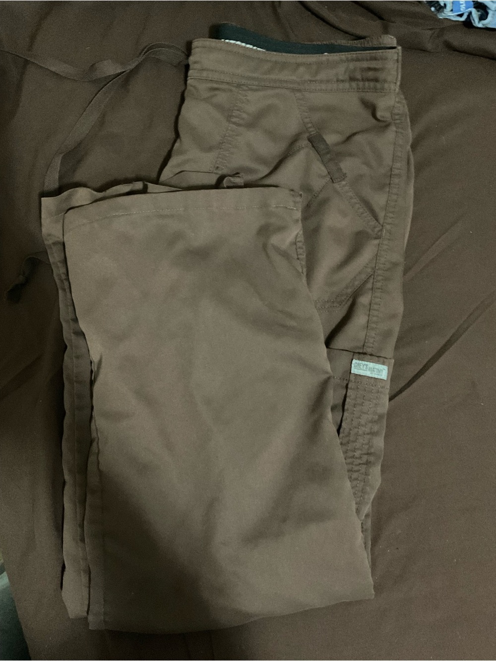 Grey's Anatomy Women's Straight Leg Scrub Pants - Brown